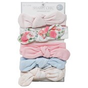 Wholesale - 5pk Headband Set -Pink, White, Grey C/P 72, UPC: 195010108515